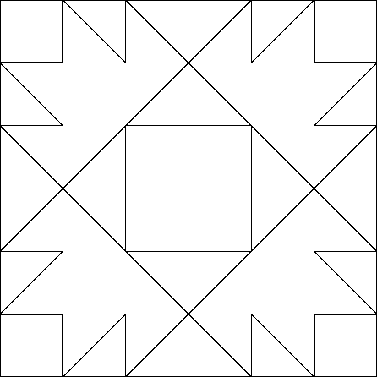 Pattern 147, Union Square barn quilt pattern thumbnail